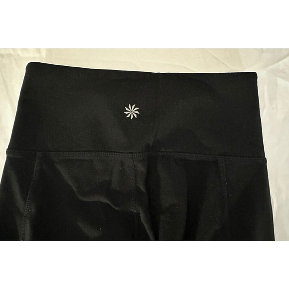 Athleta Leggings Womens Petite XSP Black Athletic Pants High Waisted Capri 22X25 - Picture 4 of 7